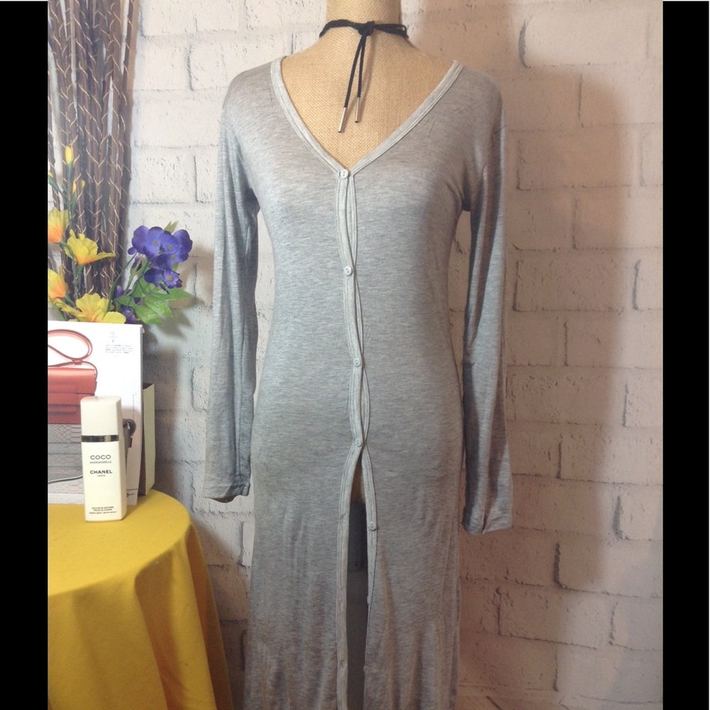 NWOT⬇️ LONG JERSEY KNIT  DUSTER - Picture 3 of 8